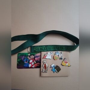 Disney Lilo and Stitch Pins and Lanyard